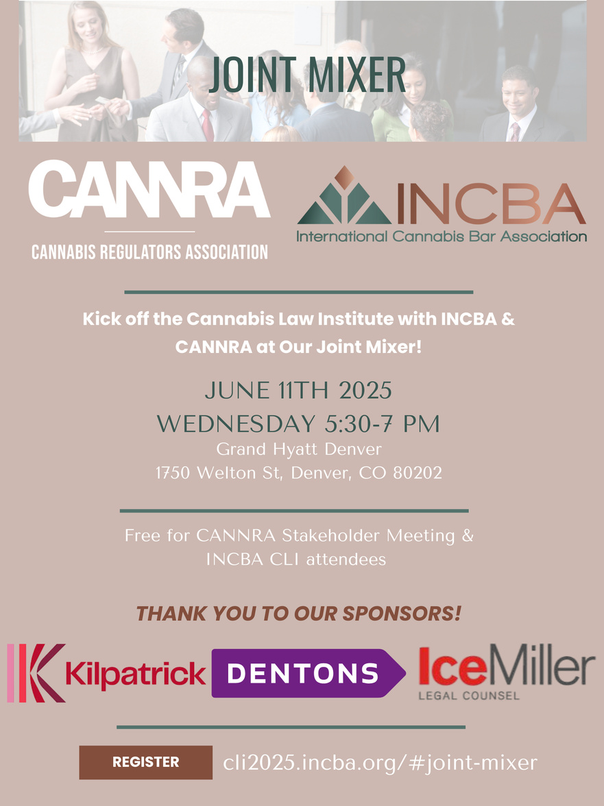 INCBA - CANNRA Joint Mixer marketing graphic